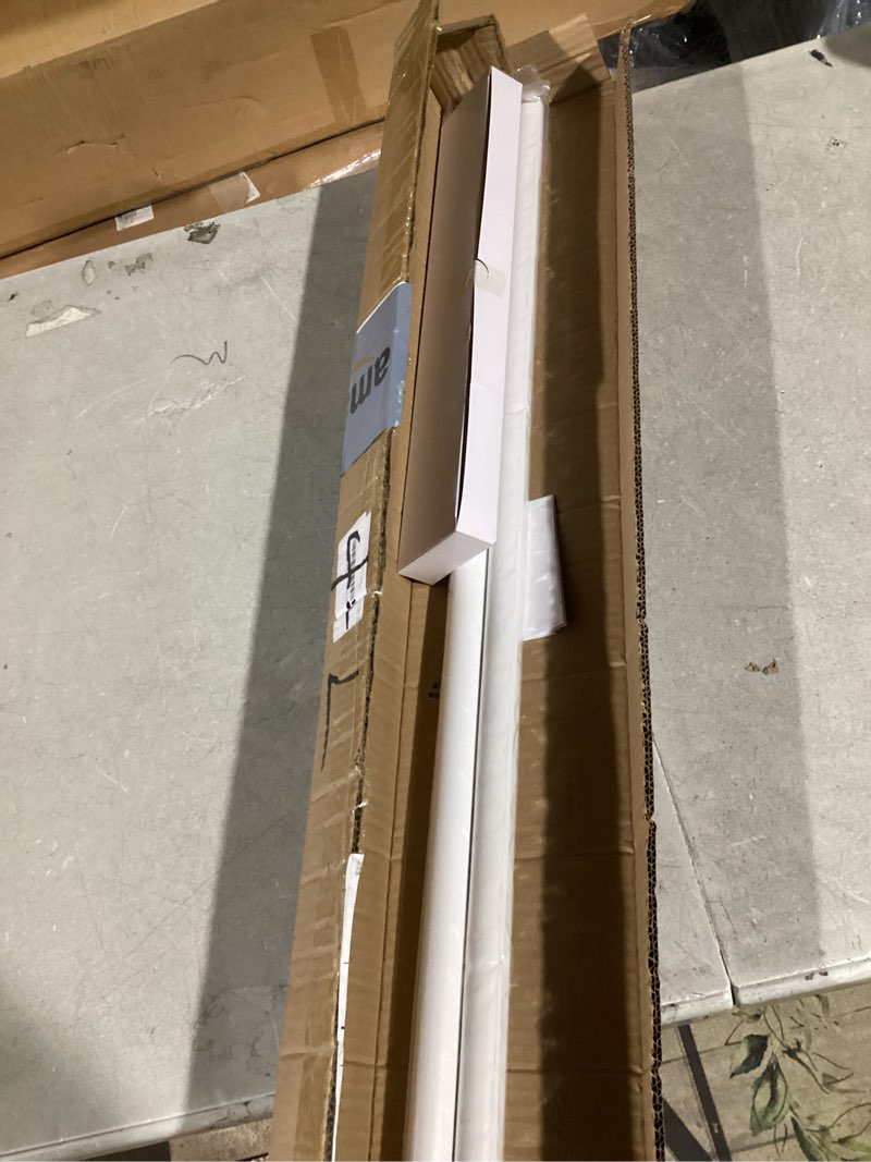 Condition photo showing Good Condition for Curtain Rod 72-144 Inch, 1" Diameter Curtain Rods for Windows, Heavy Duty Long Drapery Rod with Brackets for Bedroom, Living Room, Kitchen, Patio(White) White 72" to 144"