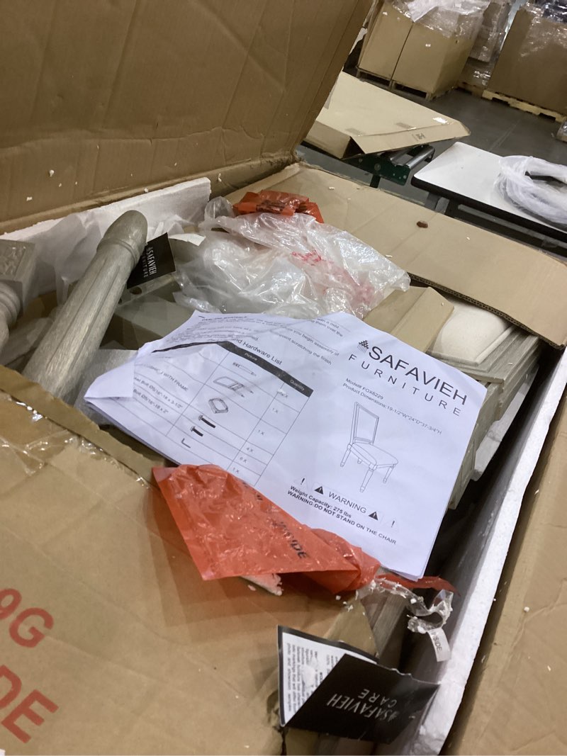 Condition photo showing As Is for Safaveh furniture chair