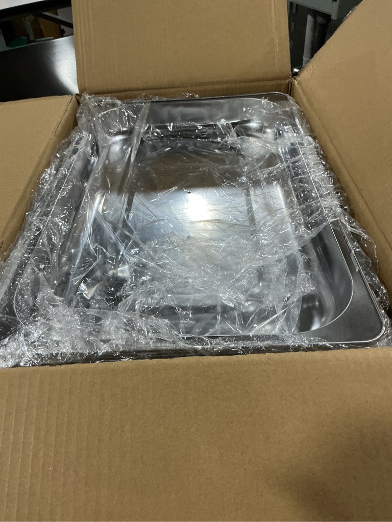 Condition photo showing Good Condition for sterno buffet kit foldable chafing dish buffet set - chafing dishes for buffet & catering food warmers - catering supplies & food warming trays for buffet party - 8-piece chafing dish set