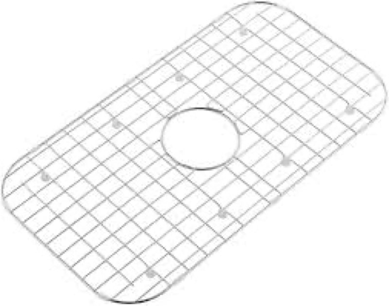 CIPOTAL 26.1 in. x 14.1 in. Centre Drain Sink Protector with Supersoft Silicone Feet in 304 Grade St