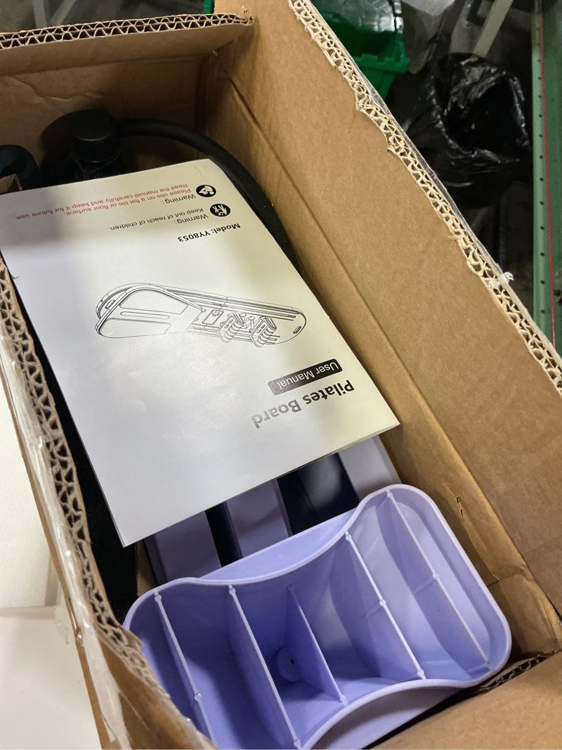 Condition photo showing Good Condition for pilates board portable reformer set pilates kit with resistance bands ball timer display for home workout fitness abs glutes women foldable multifunction pilates machine pilates board big