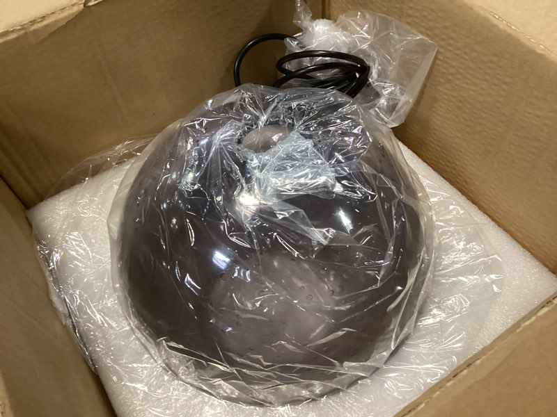 Condition photo showing As Is for Kitchen Island Pendant Light Modern Globe Hand Blown Glass Ceiling Hanging Lights fixtures for Living Dining Room Bedroom Gray