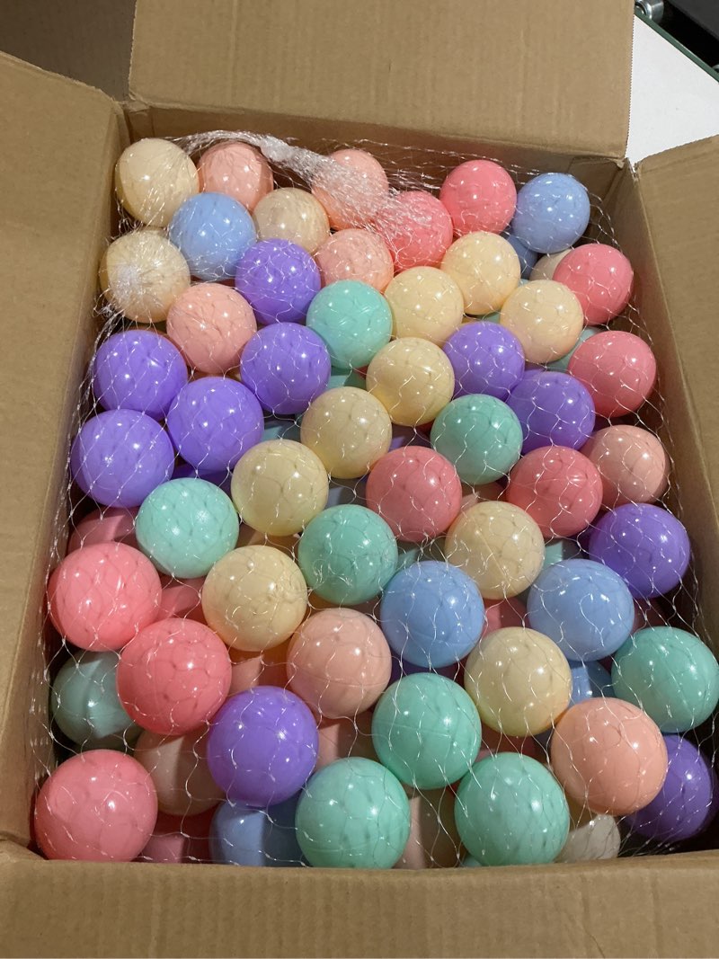 Condition photo showing Good Condition for gogoso ball pits balls for toddlers pack of 50 100 200 plastics shape ball non-phthalate non-bpa non-toxic 2.2-inch crush proof play balls 200 balls macaron colors