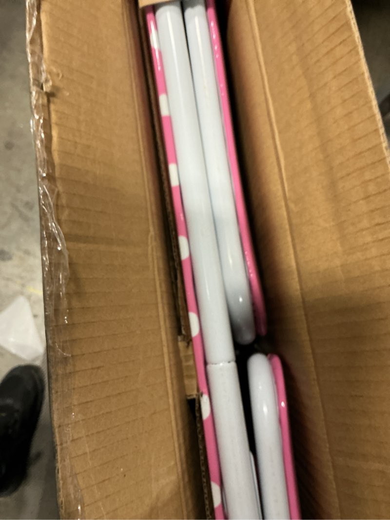 Condition photo showing Good Condition for Idea Nuova Sanrio Hello Kitty 3 Piece Children's Activity Square Table and 2 Folding Chairs Set, Ages 3+