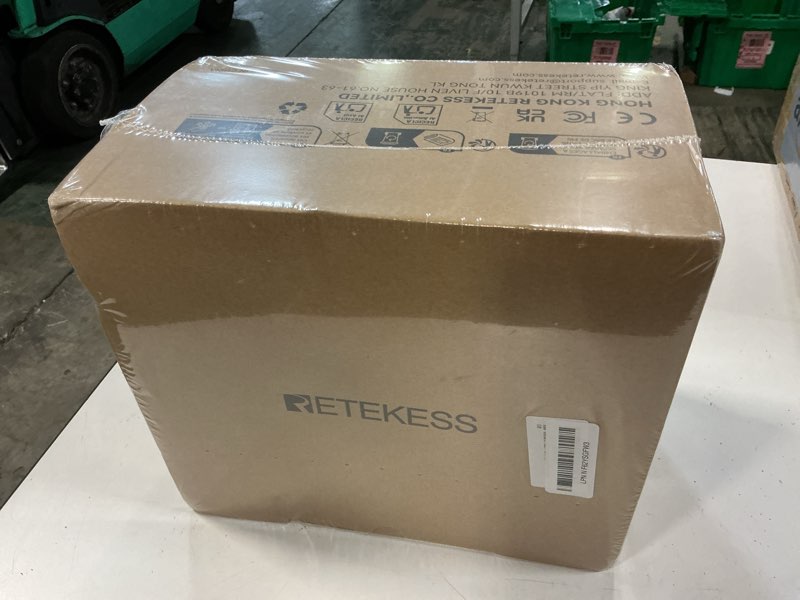 Condition photo showing New/Like New for retekess tr621p cd player boombox,cassette tape player,wireless,am/fm radio,remote control,stereo sound,tape recording, usb/tf,ac/d battery powered for home blue