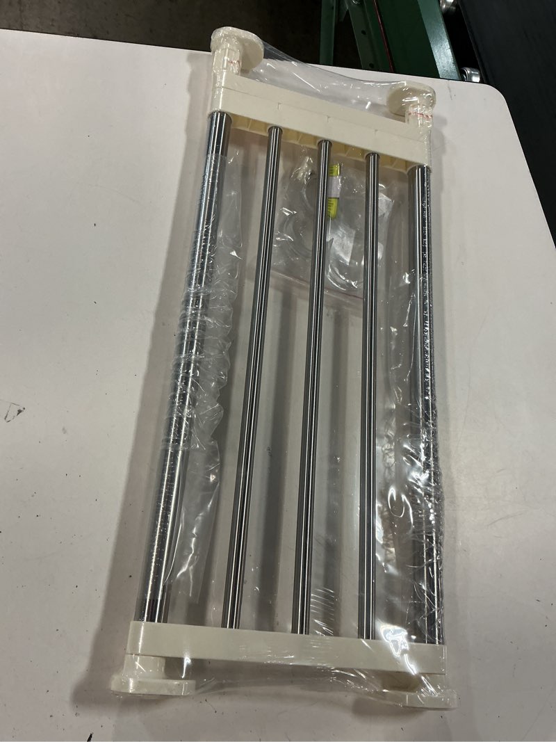 Condition photo showing Good Condition for Hershii Tension Shelf Expandable Rod Closet System Heavy Duty Clothes Hanger Adjustable DIY Storage Organizer Shoe Rack 23.62 - 39.37 inches Ivory