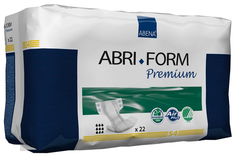 Abena Abri-Form Premium Incontinence Briefs, Level 4, (Small To Extra Large Sizes) Small, 22 Count