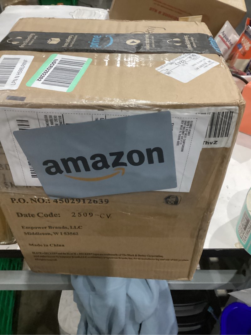 Condition photo showing As Is for BLACK+DECKER 12-Cup Digital Coffee Maker, Programmable, Washable Basket Filter, Sneak-A-Cup, Auto Brew, Water Window, Keep Hot Plate, Black Black Hot Brew