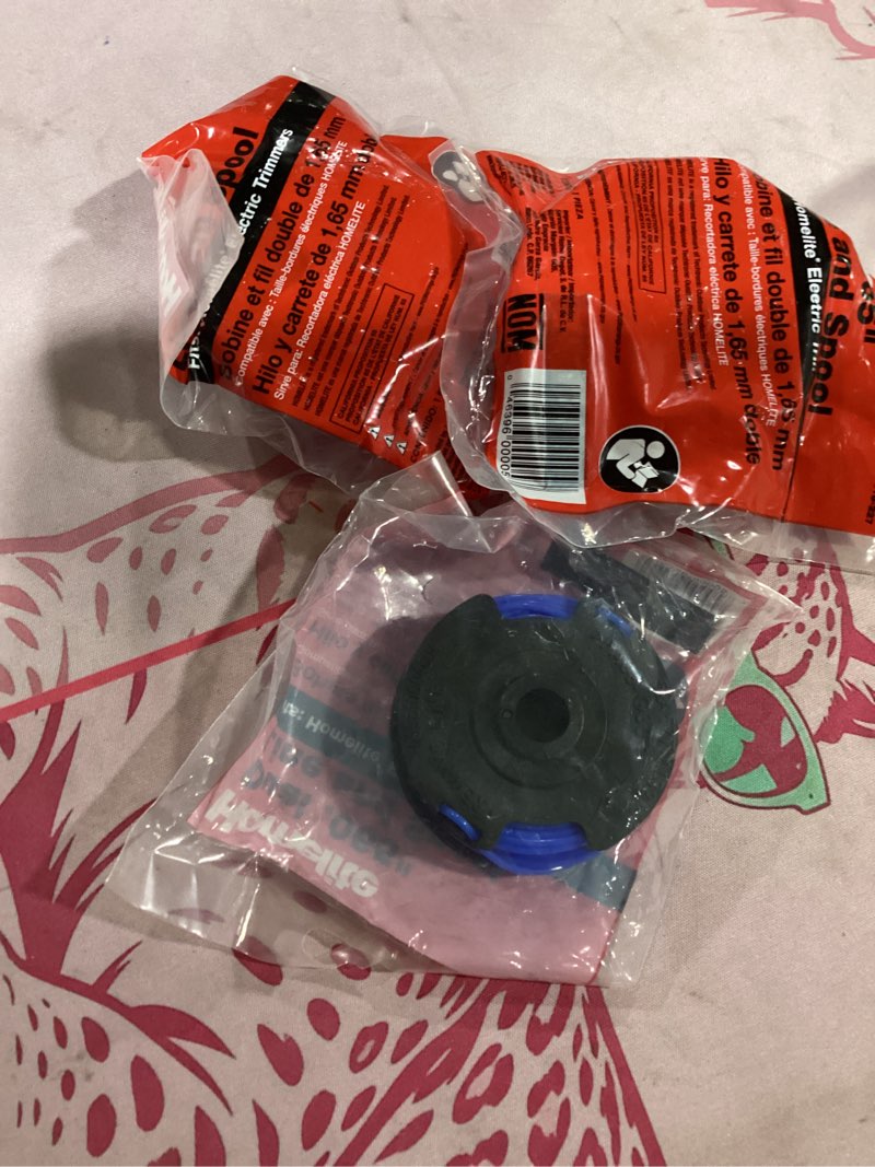 Condition photo showing New/Like New for homelite genuine oem ac41rl3 autofeed dual .065” replacement line and spool pack for homelite electric string trimmers (3 pack)