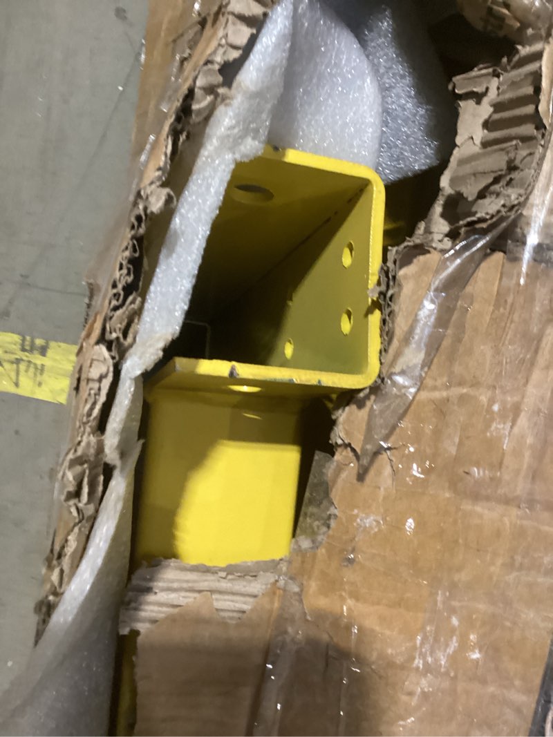 Condition photo showing Good Condition for 2-Ton Folding Engine Hoist Cherry Picker 4400 Lb Capacity Hydraulic Shop Crane with Telescoping Boom 6 Caster Wheels for Automotive Repair Garage Use Includes Hitch and Storage Stand Yellow