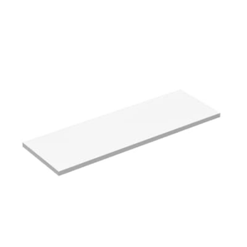 style selections 7.8-in d x 23.6-in l white mdf rectangular shelf board