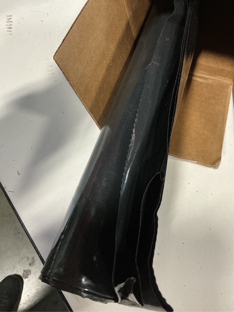 Condition photo showing Good Condition for ROBERTS 70-115 Moisture Barricade Underlayment Film, for Vinyl, Laminate SPC, Engineered Wood Floors, 6 mil. Thick, Polyethylene, 120 Sq. Foot Roll, Black 120 Sq. Ft.