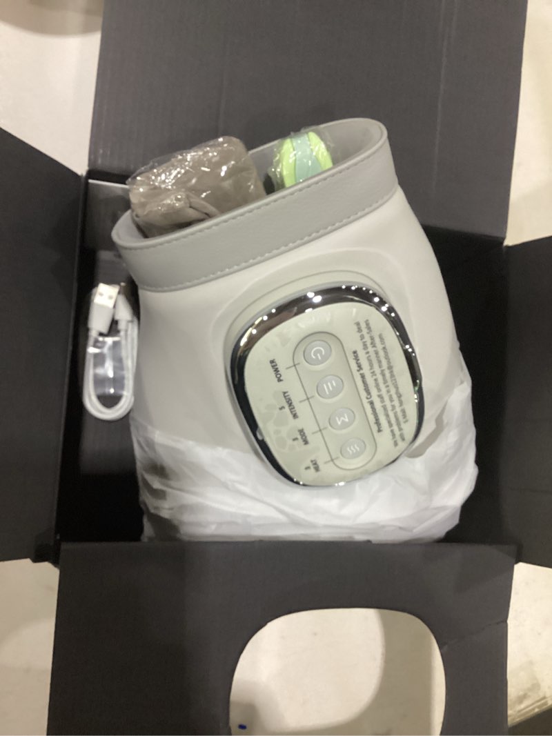 Condition photo showing As Is for WUX Hand Massager with Heat Compression Relief, 3 Massage 4 Temperatures 5 Compression Models Therapy Glove, Arthritis & Wrist Carpal Tunnel Muscles Pressure Point Therapy, Ideal Gifts for Women/Men White