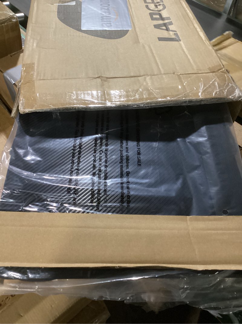 Condition photo showing Good Condition for lapgear home office pro lap desk with wrist rest, mouse pad, and phone holder - black carbon - fits up to 15.6 inch laptops - style no. 91598 black carbon home office pro w/wrist rest