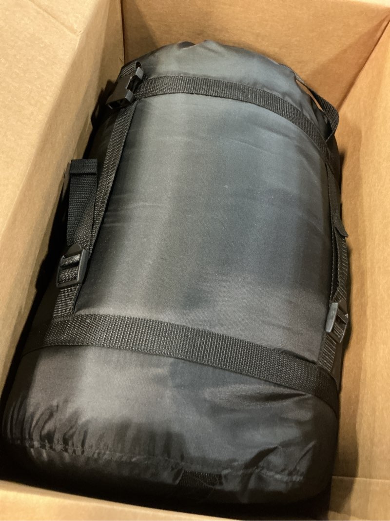 Condition photo showing Good Condition for teton 0 degree polara sleeping bag for adults, great for all weather camping, hunting, versatile outdoor sleeping bag, lightweight, warm, comfortable, compression sack included blue