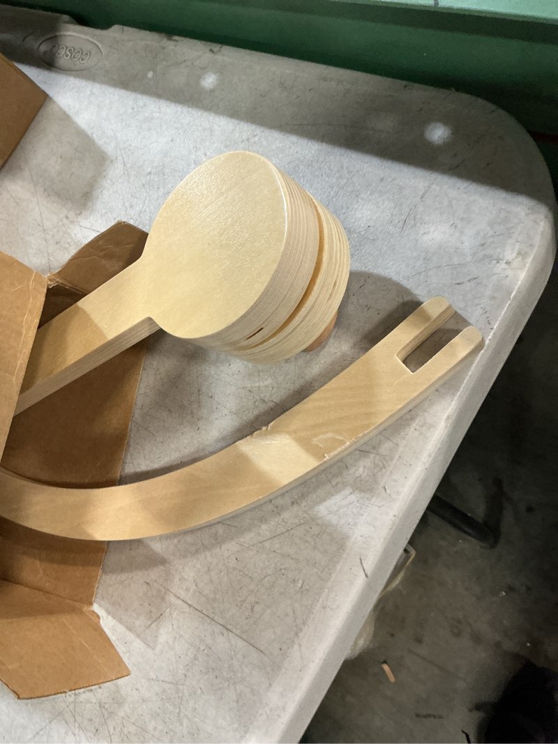 Condition photo showing As Is for crib mobile holder, hbm wooden mobile arm & hanger for crib, nursery decor for baby girl boy 31 inch