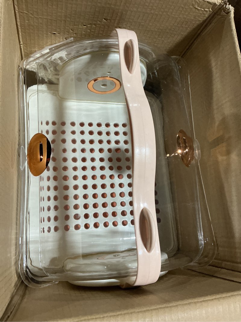 Condition photo showing Good Condition for Baby Bottle Drying Rack Storage, Nursing Bottle Storage Box Organizer with Cover, Portable Kitchen Cabinet Organizer, Durable countertop Dryer (Orange)