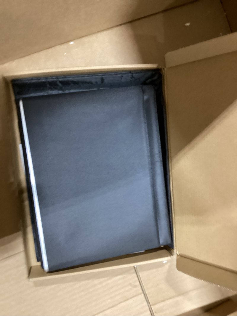 Condition photo showing Good Condition for 100% blackout blind magnetic blackout window cover 118 x 57inch,black out curtains with strong magnet no drill cuttable window shades for bedroom,nursery,rv,media room black 57"w x 118"h
