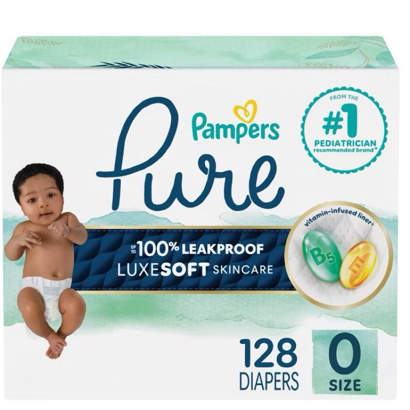 Pampers Pure Protection Diapers 128CT