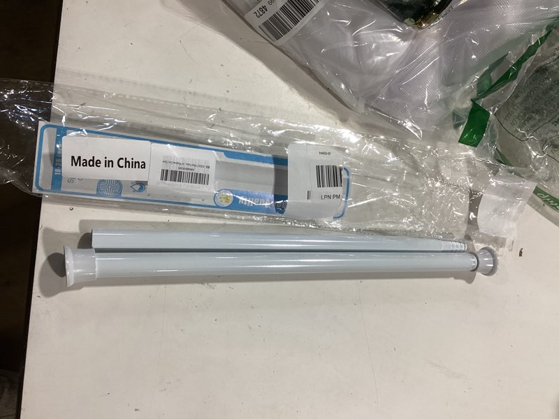 Condition photo showing Good Condition for white tension curtain rods18 to 36 inch,small curtain rods no drilling,short tension rod,adjustable spring rod for windows,door,closet 18-36inch-1p white