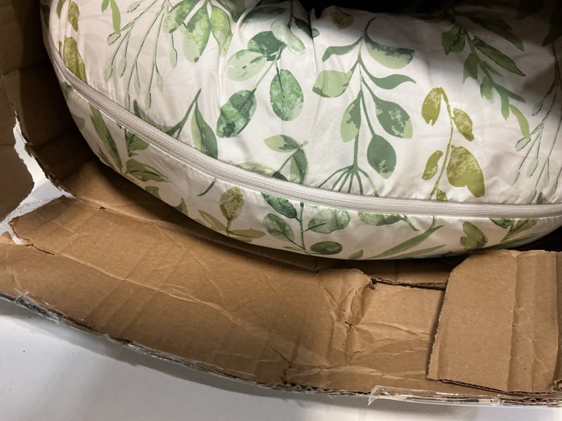 Condition photo showing Good Condition for Boppy Nursing Pillow - Firm, Ergonomic U-Shaped Bottle and Breastfeeding Pillow with High Lift for Comfort and Support, Spacious Surface - Green Sage Leaf New Nursing Pillow Green Sage Leaf