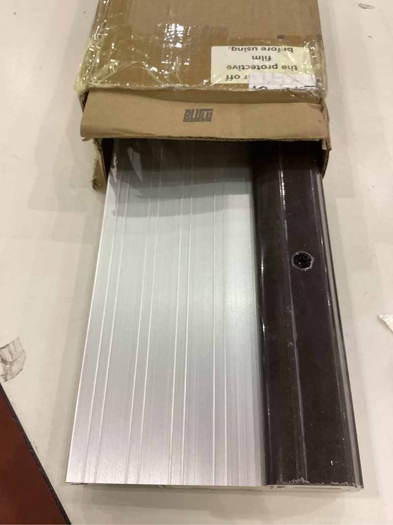 blulu 36" aluminum exterior door threshold 5 5/8" swing threshold sliver heavy duty aluminum door si