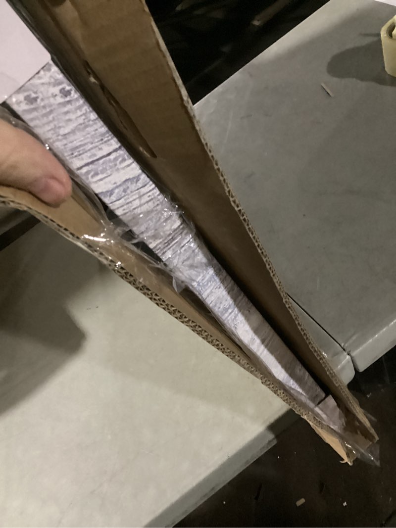 Condition photo showing Good Condition for Yihui Arts Hand Painted Abstract Boho Sun Wall Art in Light Blue and White - Textured Painting for Living Room, Bedroom or Bathroom Decor - Picture-Perfect Artwork 36"L x 24"W Blue Abstract