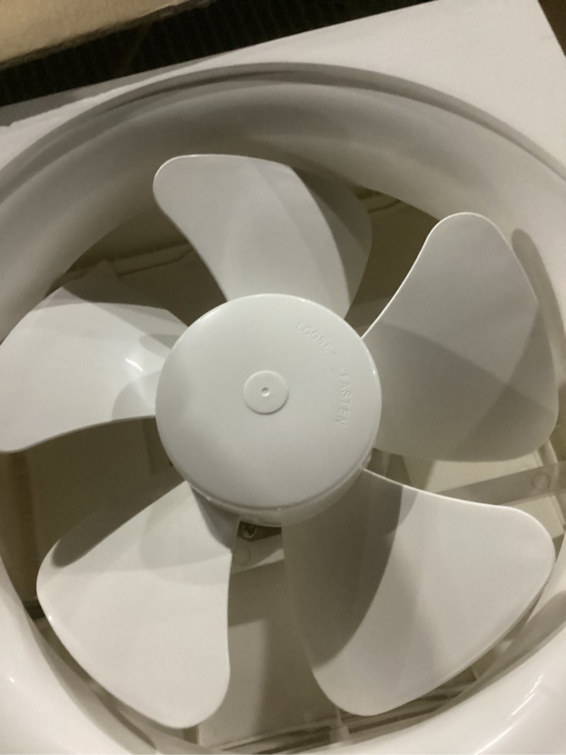 Condition photo showing Good Condition for sailflo 10 inch window shutter exhaust fan,11.6 x 11.6 inch cutout, 406cfm 35w wall-mounted ventilation air intake extractor for bathroom home