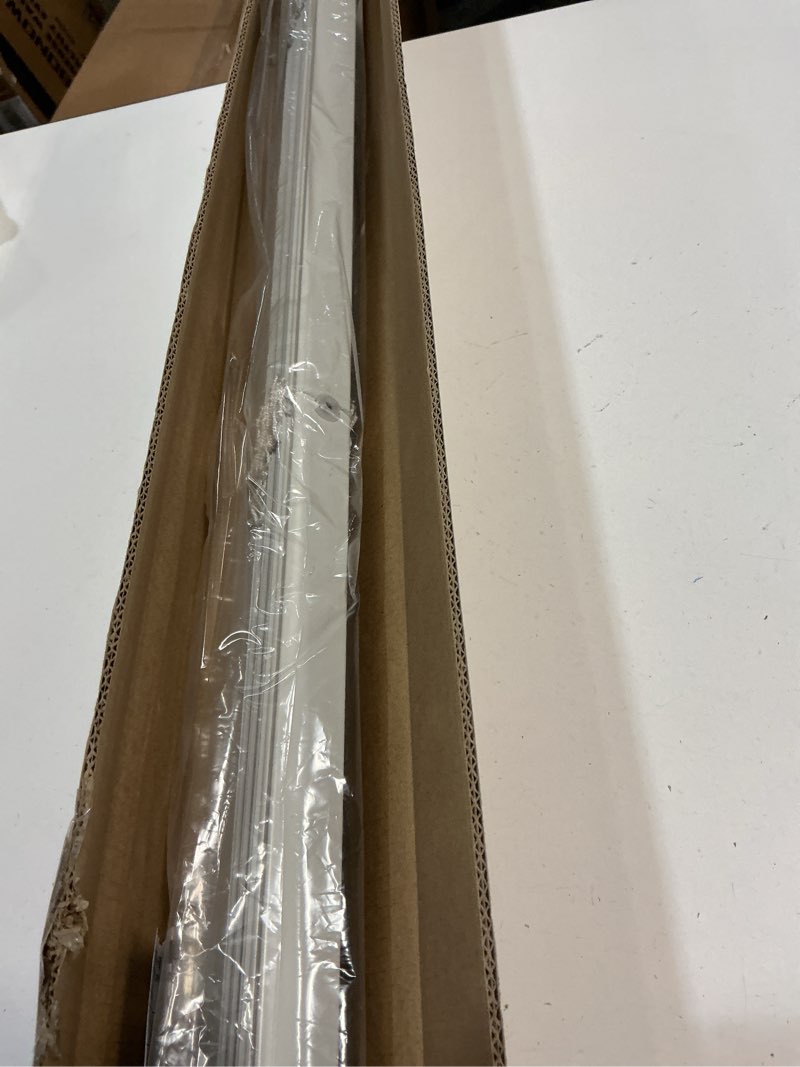 Condition photo showing New/Like New for Aluminum Mini Blinds for Windows Cordless Horizontal Window Shades for Light Adjustment, Metal Venetian Blinds Waterproof for Bedroom, Bathroom, 24" W x 64" H, White