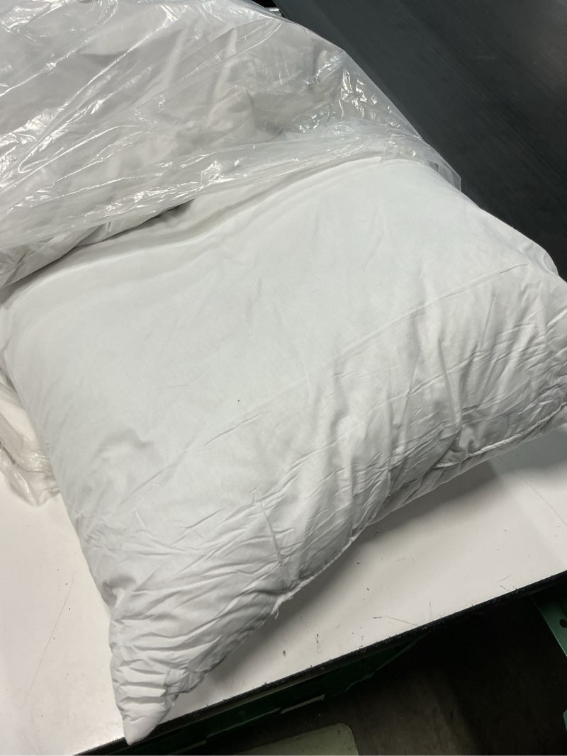 Condition photo showing Good Condition for miulee 20x20 pillow inserts,set of 2 down feather throw pillows for couch sofa bed, decorative fluffy throw pillow inserts cotton fabric,white 2 20x20 inch