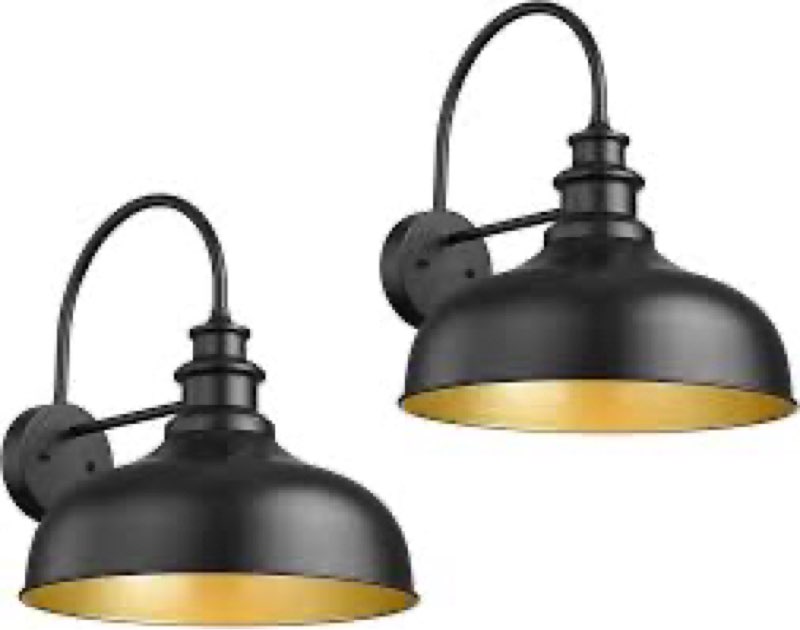 Bestshared 16 Inch Vintage Industrial Barn Light Farmhouse Outdoor Wall Sconce - Farmhouse Exterior 