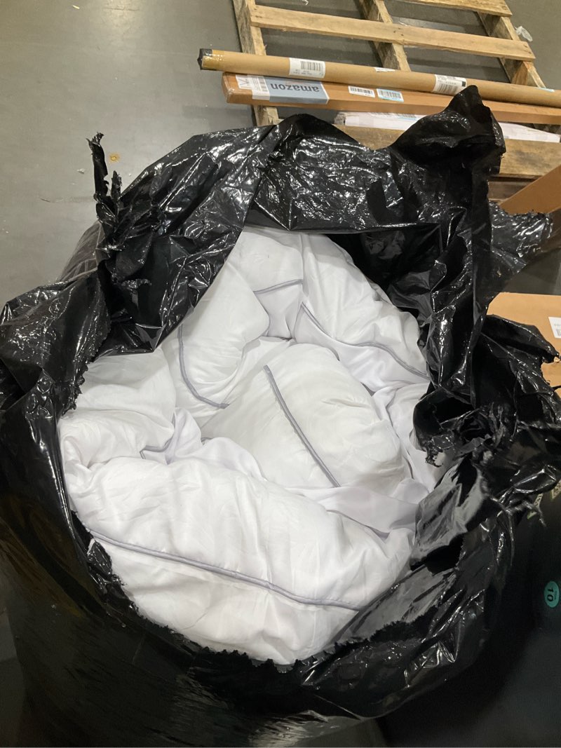 Condition photo showing Good Condition for marine moon mattress topper queen, cooling plush bed thick pillow top pad, hotel quality down alternative for queen size with deep pocket,soften hardened bed classic white queen