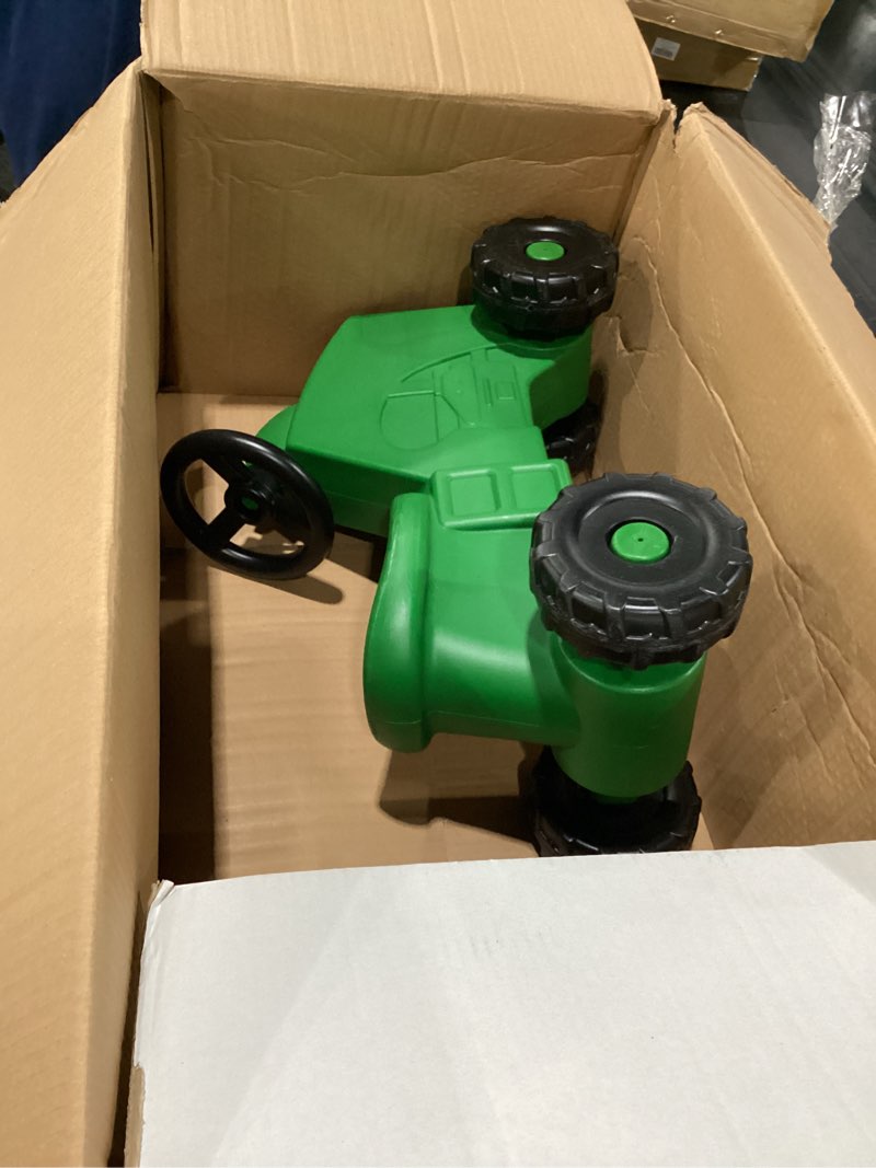 Condition photo showing Good Condition for john deere ride on toys sit 'n scoot activity tractor for kids ages 18 months and up, green