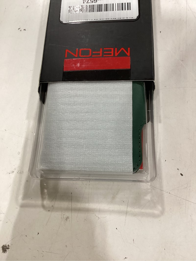 Condition photo showing New/Like New for for magsafe wallet, magnetic phone wallet rfid blocking, slim 5-8 card holder with cash slot & clear id window, minimalist mag safe wallets for iphone 17/16/15/14/13/12 series, forest green forest green phone wallet magnetic