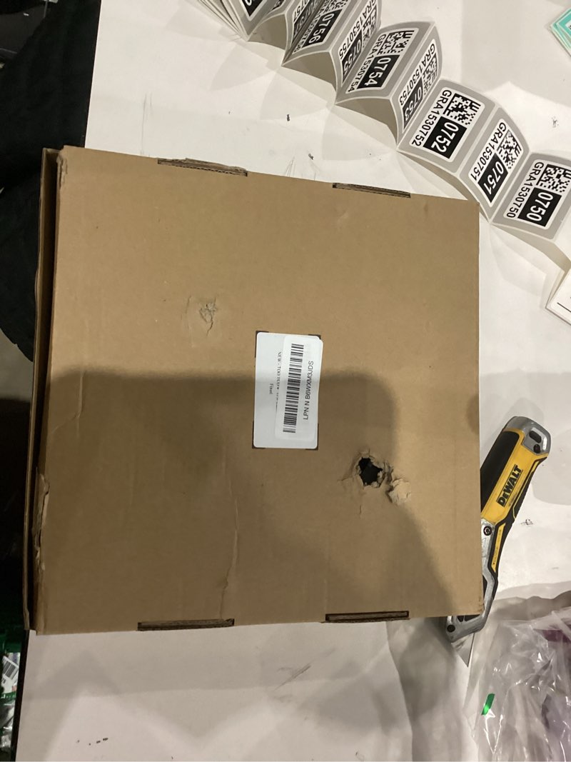 Condition photo showing As Is for heavy duty 4 inch caster wheels set of 4 2200lbs capacity silent swivel with brake & rigid tpr rubber wheels locking industrial plate casters for cart furniture workbench 2 fixed & 2 swivel with brake 4 inch 2 fixed and 2 brake