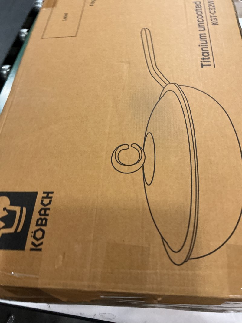 Condition photo showing New/Like New for 13 in Titanium Wok with Lid – Nonstick Wok & Stir-Fry Pan, All Stovetops & Induction Safe, Oven & Dishwasher Safe, Non-Toxic, No Coating – Durable Titanium Cookware, Frying Pan & Pot 13in