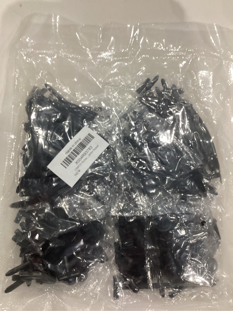 Condition photo showing New/Like New for 60PCS Nylon Universal Cable Tie Buckle – Automotive Zipper Clips and Zip Ties, Self-Locking Fastener Set for Car Accessories, Trim Panel, Bumper, Fender, Door, Interior Repair