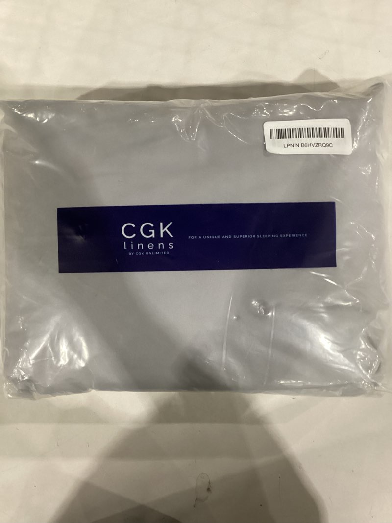 Condition photo showing New/Like New for extra deep queen sheet set - 6 piece breathable and cooling sheets - hotel luxury bedding for women, men, kids & teens - easy & secure fit - soft and wrinkle free - extra deep pockets - french grey 03 - french grey queen