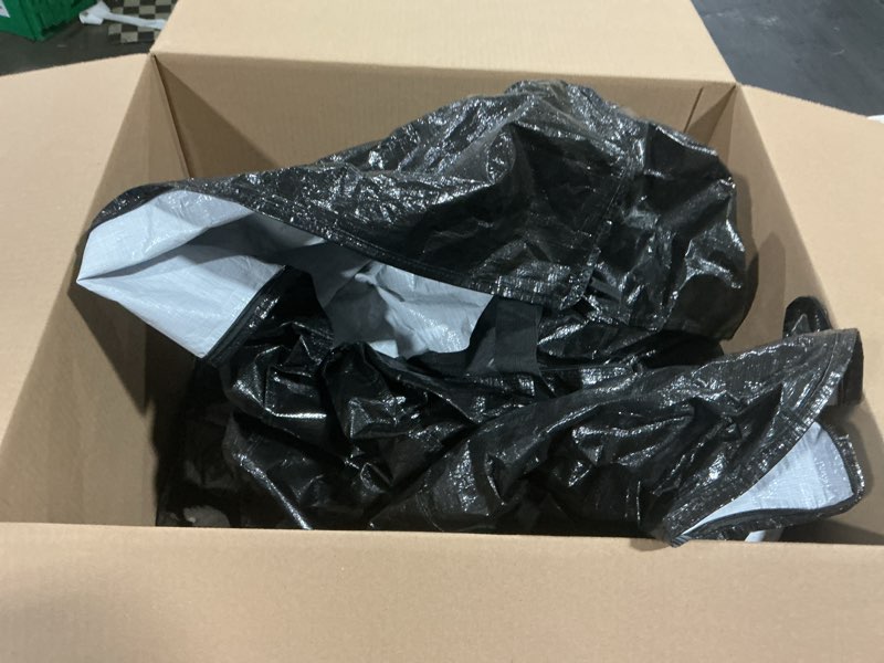 Condition photo showing As Is for velvetsure heavy duty extra large moving bags w/backpack straps - strong handles & zippers, storage totes for space saving, fold flat, alternative to moving box and storage bin (set of 6, black) black 24 gal - 6 pack