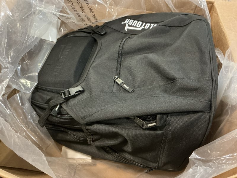 Condition photo showing Good Condition for MELOTOUGH Rolling Tool Bag with Wheels,Large Heavy Duty Rolling Tool Bag for Men with 35 Pockets&Telescoping Handle for Electrician,HVAC,Construction,Technicians,Mechanic,Welder (Black) Black Rolling Tool Bag