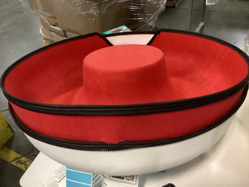 Condition photo showing As Is for Cattasaurus Peekaboo Cat Cave for Multiple & Large Cats Up to 30-45 Lbs, Scratch Detachable & Washable Tunnel Bed, Comfy Donut Cat Cave (Ruby Snowball, Large)