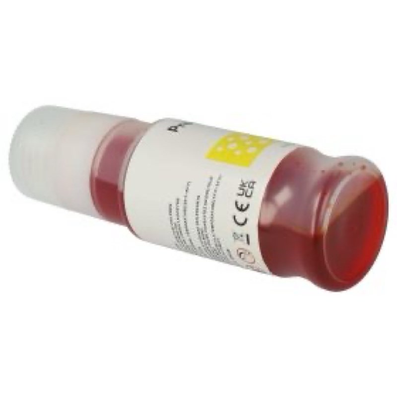 Refill Ink Yellow replaces Canon GI-11, GI-21, 4545C001, GI-41, GI-41Y, GI-51 for Canon Dye Printer, 70 ml