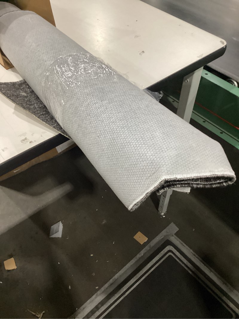 Condition photo showing New/Like New for Ottomanson 2' x 5' Ultra-Thin Hallway Runner Rug - Durable Non-Slip Carpet for High-Traffic Areas - Fits Under Doors for Seamless Entry - Ideal for Kitchen, Entryway, Bedroom & Living Room, Black