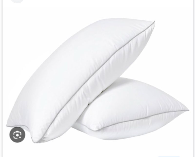 2 standard pillows 