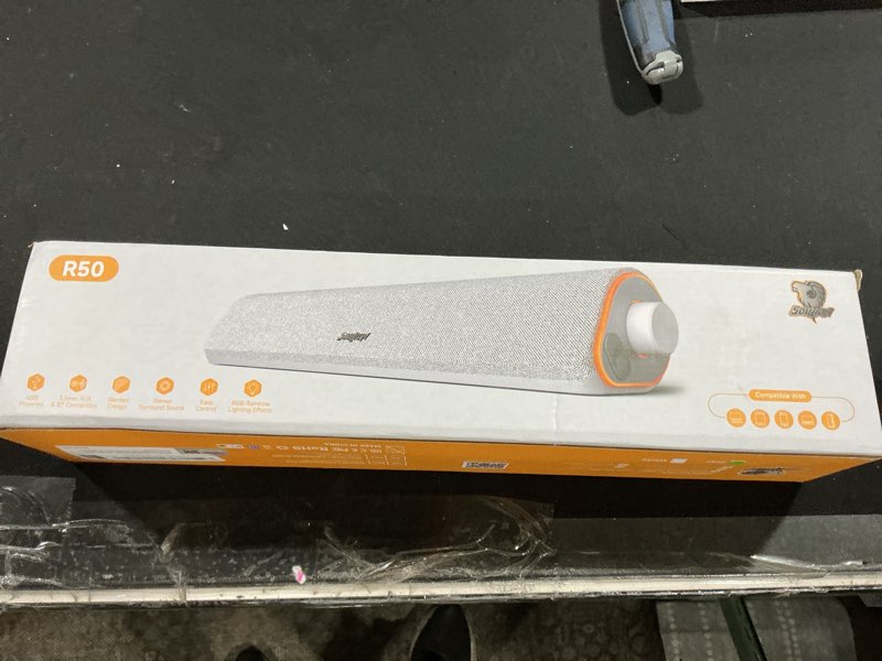Condition photo showing Good Condition for SOULION R50 Bluetooth Computer Speakers, 3.5mm PC Sound Bar for Desktop Monitor, Wired USB Powered &