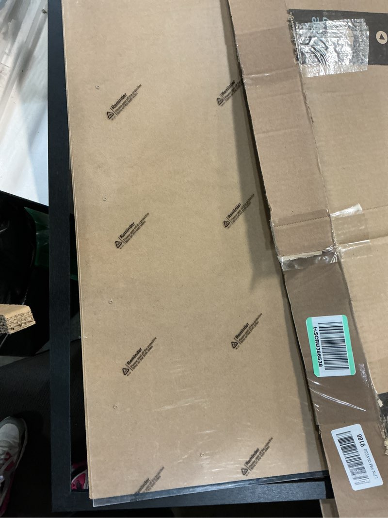 Condition photo showing As Is for a plus max 24x30 picture frame, black engineered wood frame for 24 x 30 inch picture poster photo, light weight 24 by 30 frame with wood-grain for wall - 1 pack/black/24 x30 black 24x30 1 pack