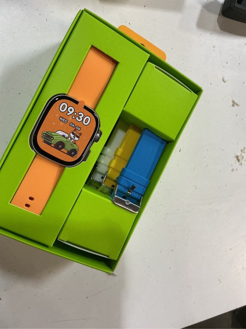 Condition photo showing Good Condition for weariq kids smart watch with 5 color straps,1.75" large screen, bluetooth calling 123 sports modes ip68 waterproof,fitness tracker with heart rate monitor all-in-one gift for active kids