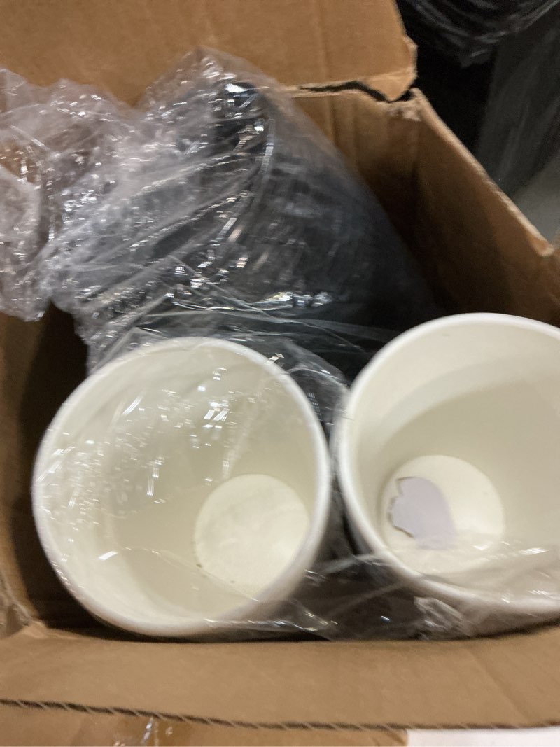 Condition photo showing Good Condition for coffee cups with lids 16 oz 100 pack, sleeves and stirring sticks, black disposable hot paper cups with lids, to go cups, for parties, picnic, travel, and events black 16 oz 100 pack with lids, sleeves and stirring sticks