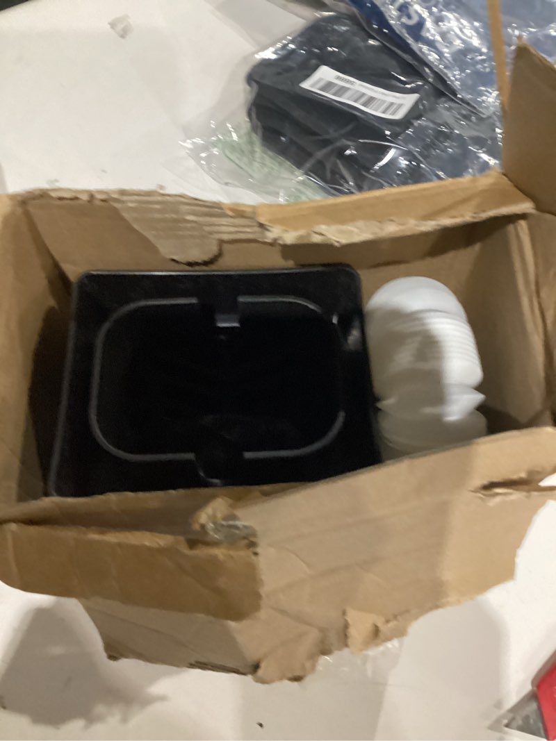 Condition photo showing As Is for Rain Barrel Diverter Kit, Downspout Diverter Fits for 2"x 3" or 3"x 4" Standard Downspout, Rainwater Collection System with Adjustable Valve and Filter,5ft Hose(Black)