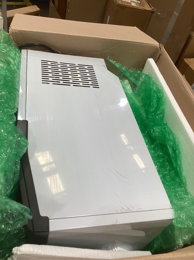 Condition photo showing As Is for commercial ice maker machine 110lbs/24h, undercounter or freestanding ice machine with 22lbs storage bin, stainless steel self-cleaning for home, bar, restaurant, coffee shop